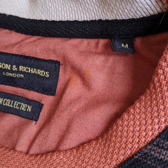 𝅺thomson & Richards Patterned Crew Neck Pullover - Picture 6 of 6